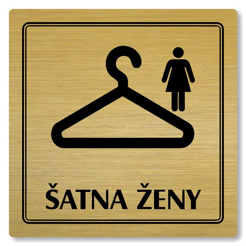 Šatna ženy, 148x148mm, zlatá, Utah